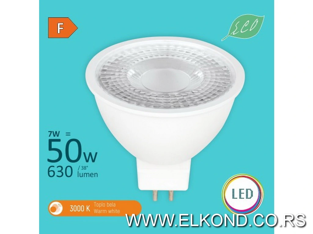 Led sijalica 7W GU5.3 3000K 240V M2 MITEA ECO
